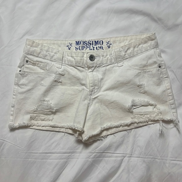 Mossimo White Denim Shorts - Picture 1 of 3